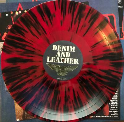 Saxon – Denim And Leather (Red with Black Splatter Vinyl) LP