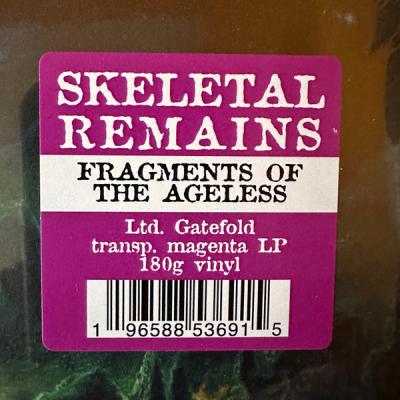 Skeletal Remains – Fragments Of The Ageless (Transparent Magenta Vinyl